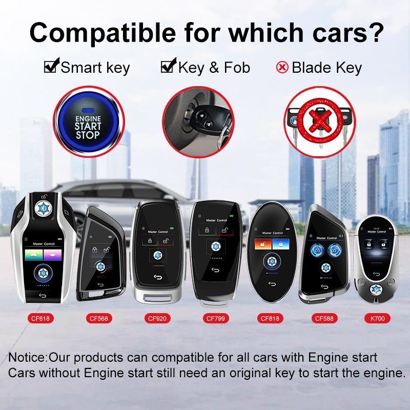 Car Keys Smart LCD Car Accessories Key For BMW Benz Audi Ford Lexus Toyota Mazda Hyundai Cadillac