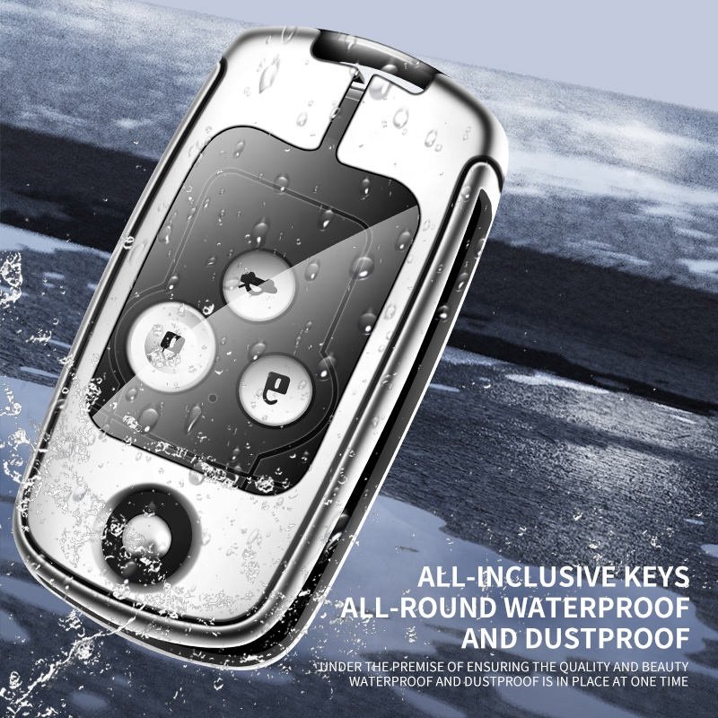Wholesale Zinc Alloy Leather Car Key Accessories Case Cover Protector For Honda Civic Fit Accord Crv Jazz Odyssey Accessories