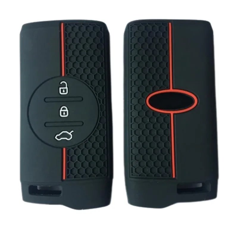 Silicone Car Key Case Cover For Chery Tiggo 7 Pro Arrizo 5 EQ7 5x 3x Gx Remote Wallet Ggo 8 Pro Protect Shell Holder Accessories