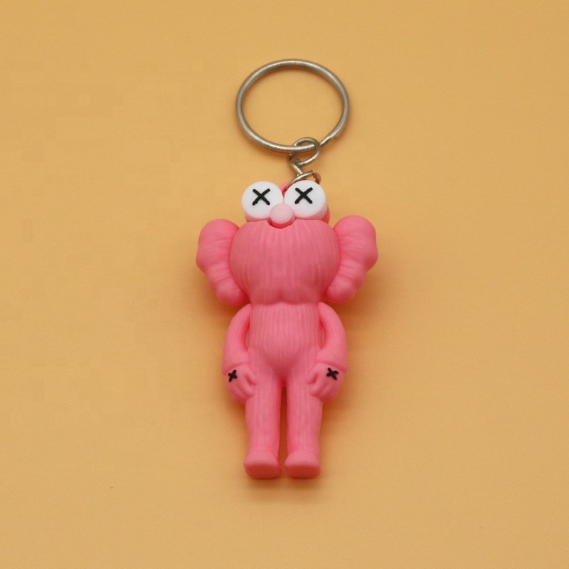 3D Cute Cartoon Anime Keychain Accessories PVC Trendy Birthday Gift Bag Pendant Kawed Figure Keychain