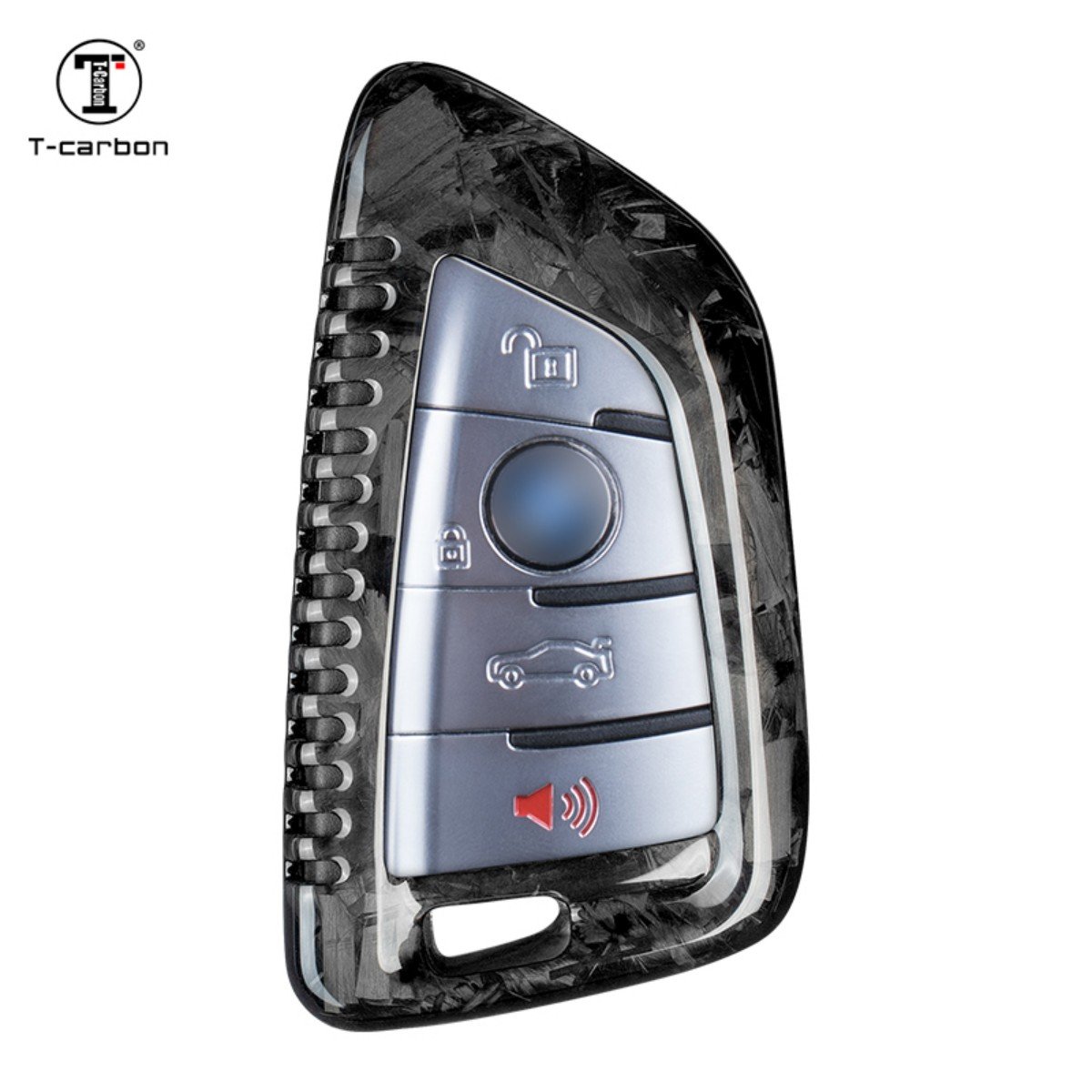 Car Accessories 2023 New Car Key Case Cover Forged Fiber Key Covers Fit For BMW T-carbon Wholesale Car Key Case