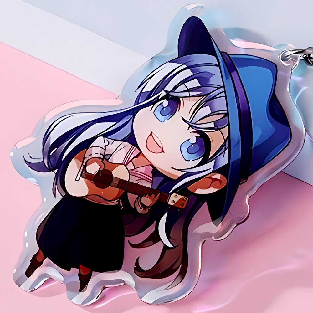 Transparent Keychain Acrylic Charm Epoxy Charms Custom Keychain Clear Lovely Double Sided Pendant New Product Any Shape Pendant