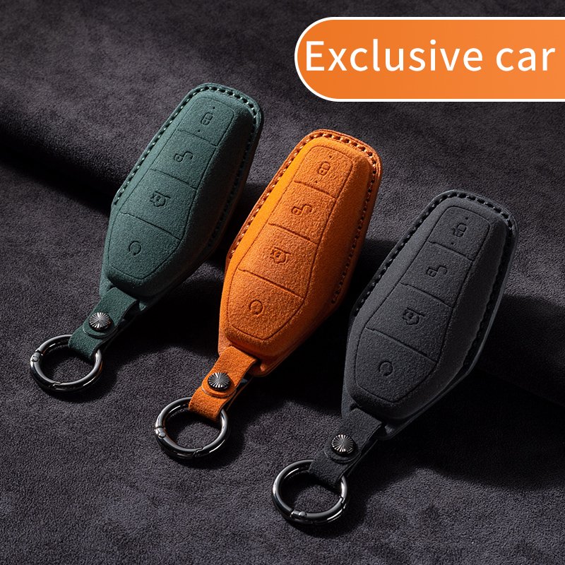 Suitable for BYD Han, Song, Qin, Yuan plus, seagull,, tumbled fur, car remote control key protection cover, car accessories