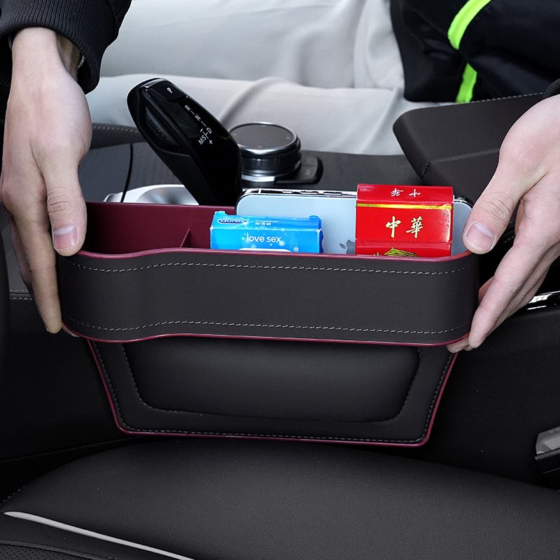 2pack Car Seat Fillers Side Automotive Storage Coins Organizer Front Seat BoxCar Extra Storage for Car Phones Keys Cards Wallet