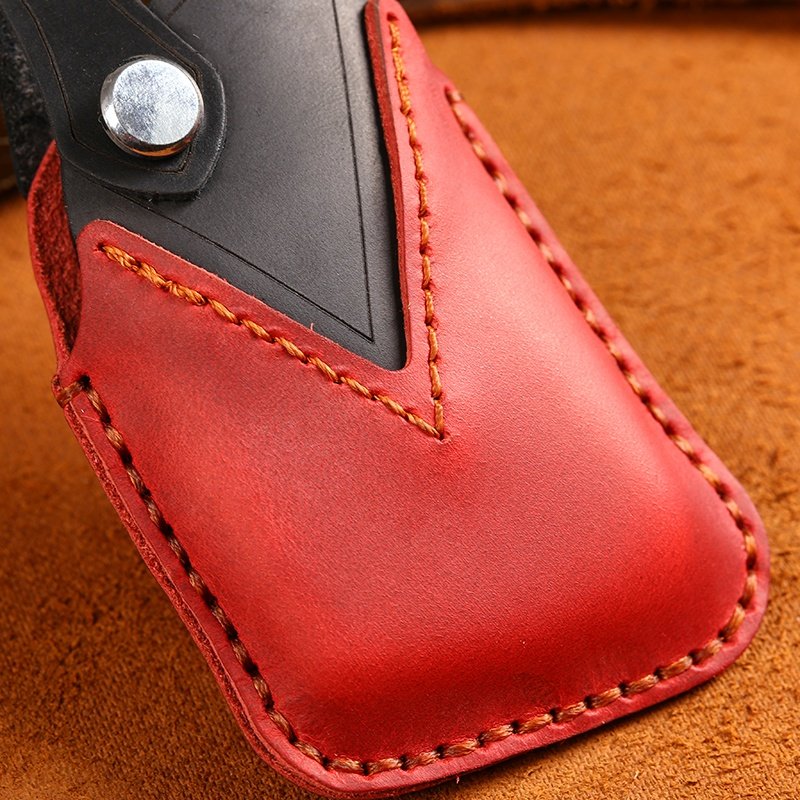 Hand Made Genuine Leather Car Key Case Cover for Cadillac CT4 CT5 Escalade ESV XT6 XT5 LYRIQ Car Key case Fob Shell