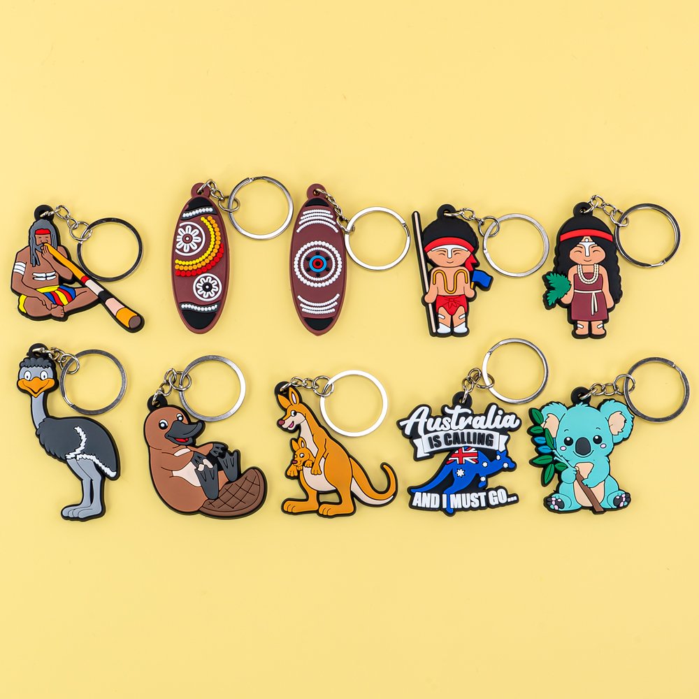wholesale keychain hot sale Australian 4 Middle East English Mexican custom keyring key holder fit fans souvenir gift