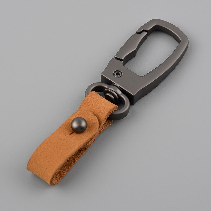 Colleagues ,Family, Men Universal Fob Metal Key Holder Accessories Zinc Alloy Leather Buckle Belt Car Keychain Clip