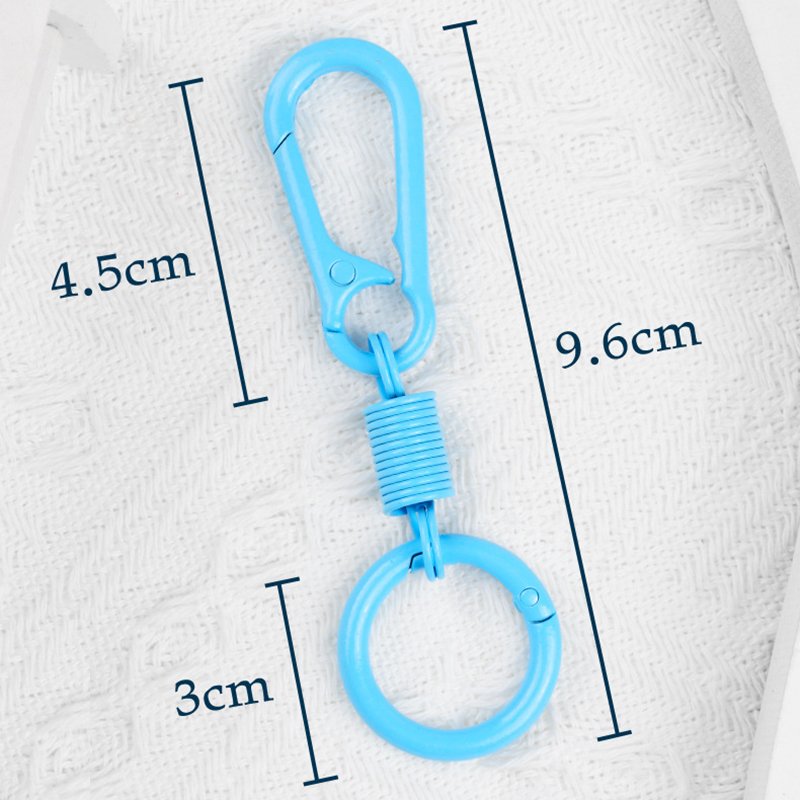 Colorful Metal Car Keychain Clip Carabiner Keychain Key Chain Ring Keyring Keyfob Key Holder