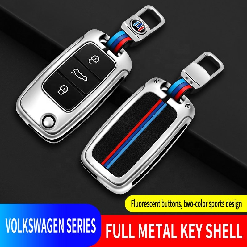 For VW Zinc Alloy Luxury New With Star Stop Key Cover For Car Keys