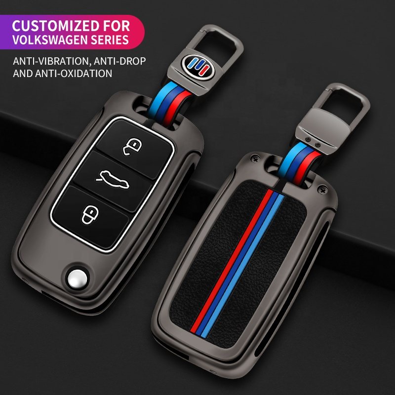 For VW Zinc Alloy Luxury New With Star Stop Key Cover For Car Keys