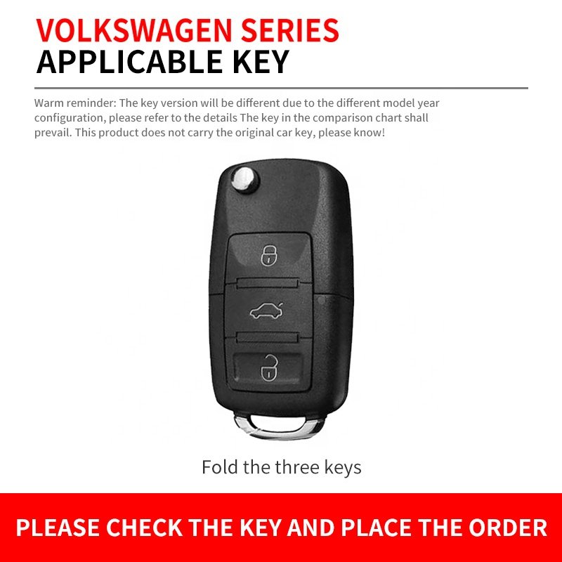 For VW Zinc Alloy Luxury New With Star Stop Key Cover For Car Keys