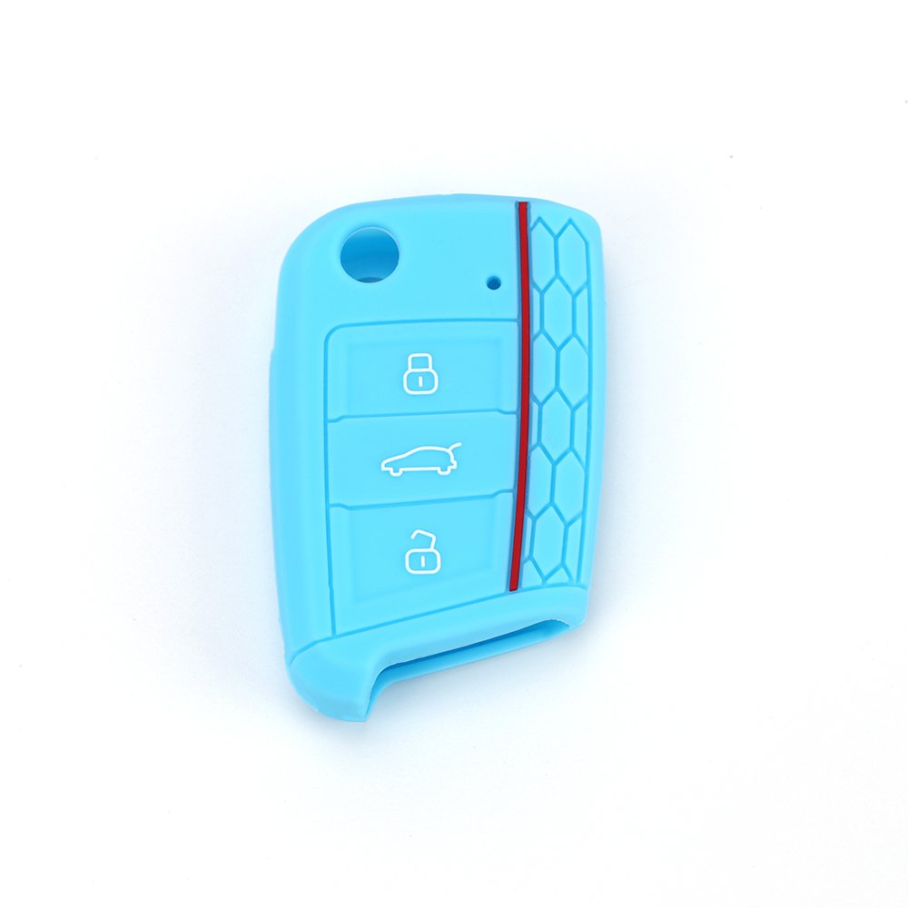 Car Key Accessories Protective Cover Volkswagen golf 7 Car Case with 3 Buttons Embossed Logo