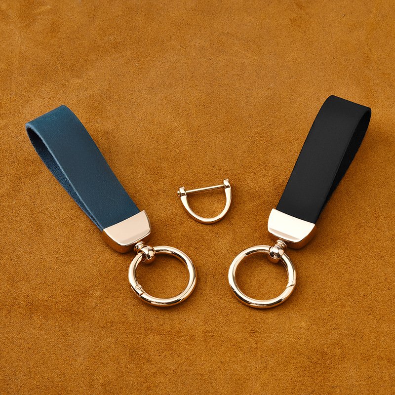 Genuine Leather Keychain for Men Universal Car Keychain For car Key Fob house keys