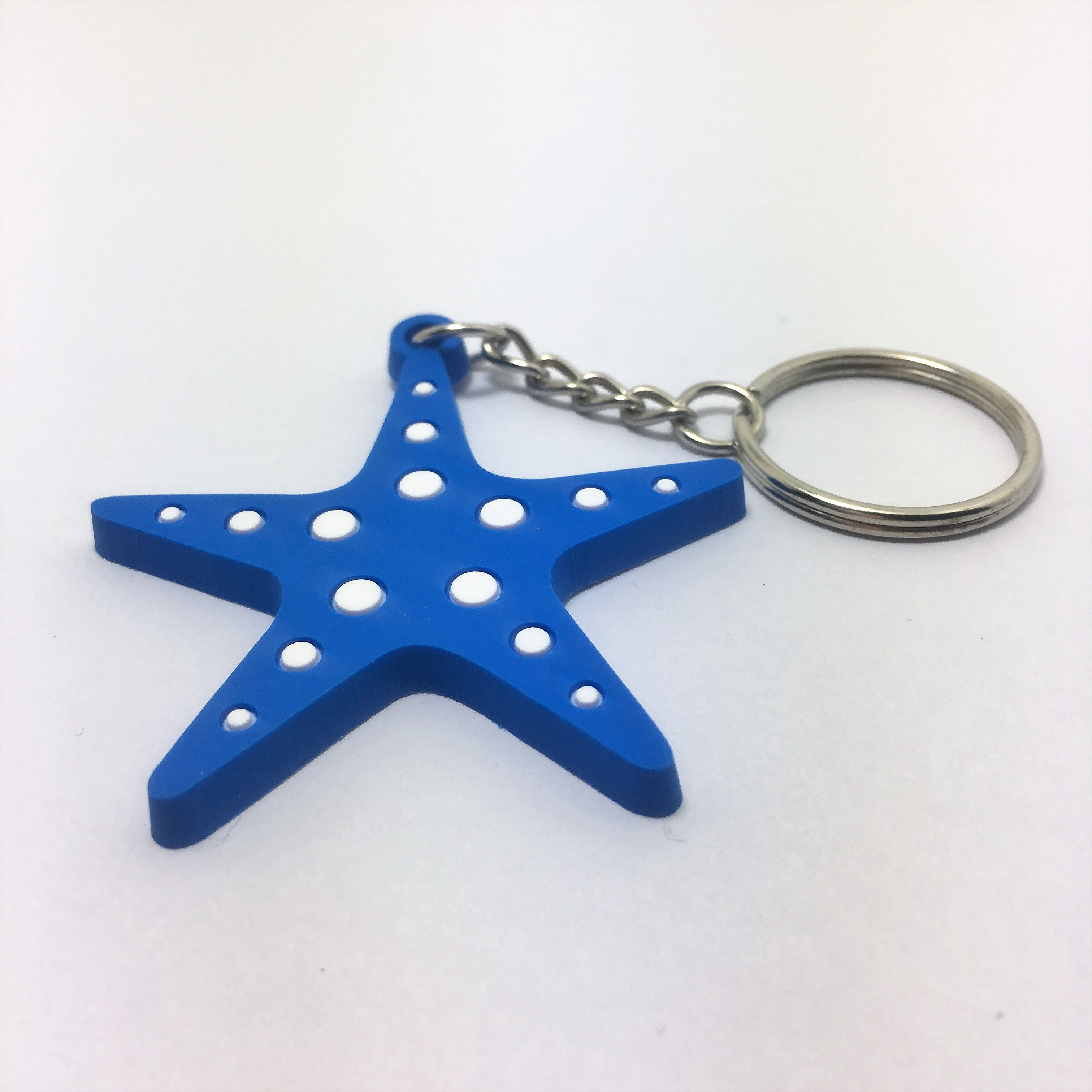 Custom Designs Cute Starfish Keychain Personalized Animal Key Chain
