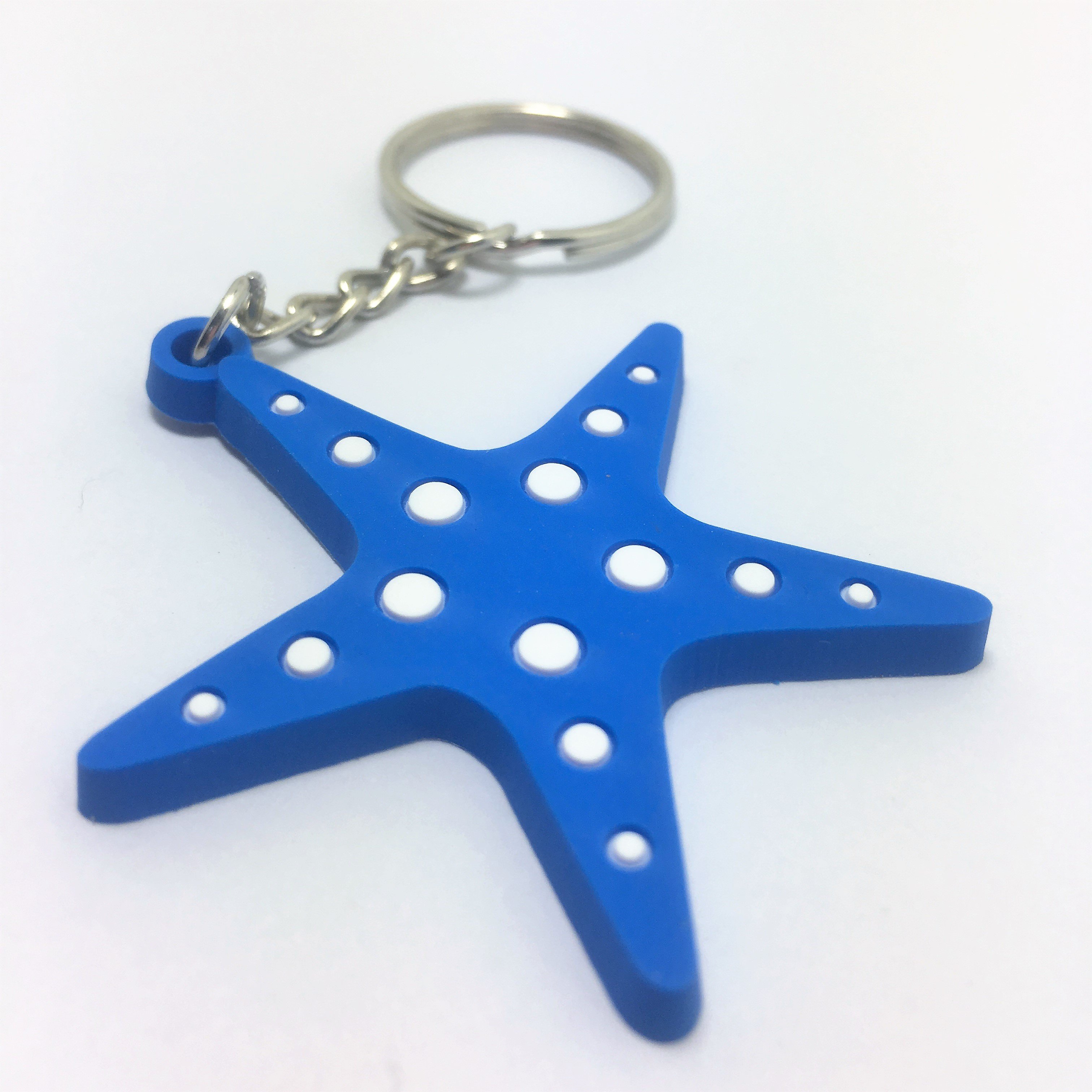 Custom Designs Cute Starfish Keychain Personalized Animal Key Chain