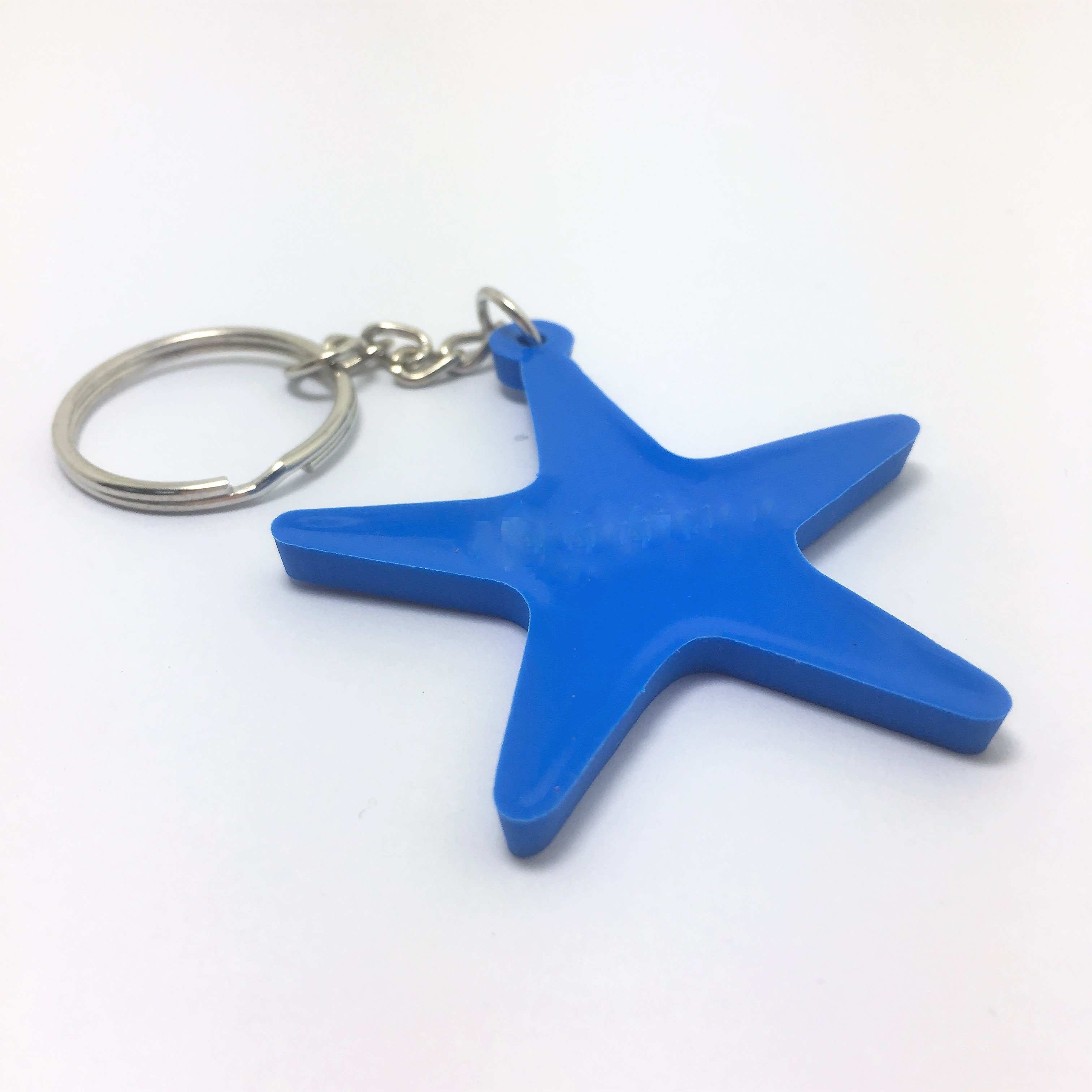 Custom Designs Cute Starfish Keychain Personalized Animal Key Chain