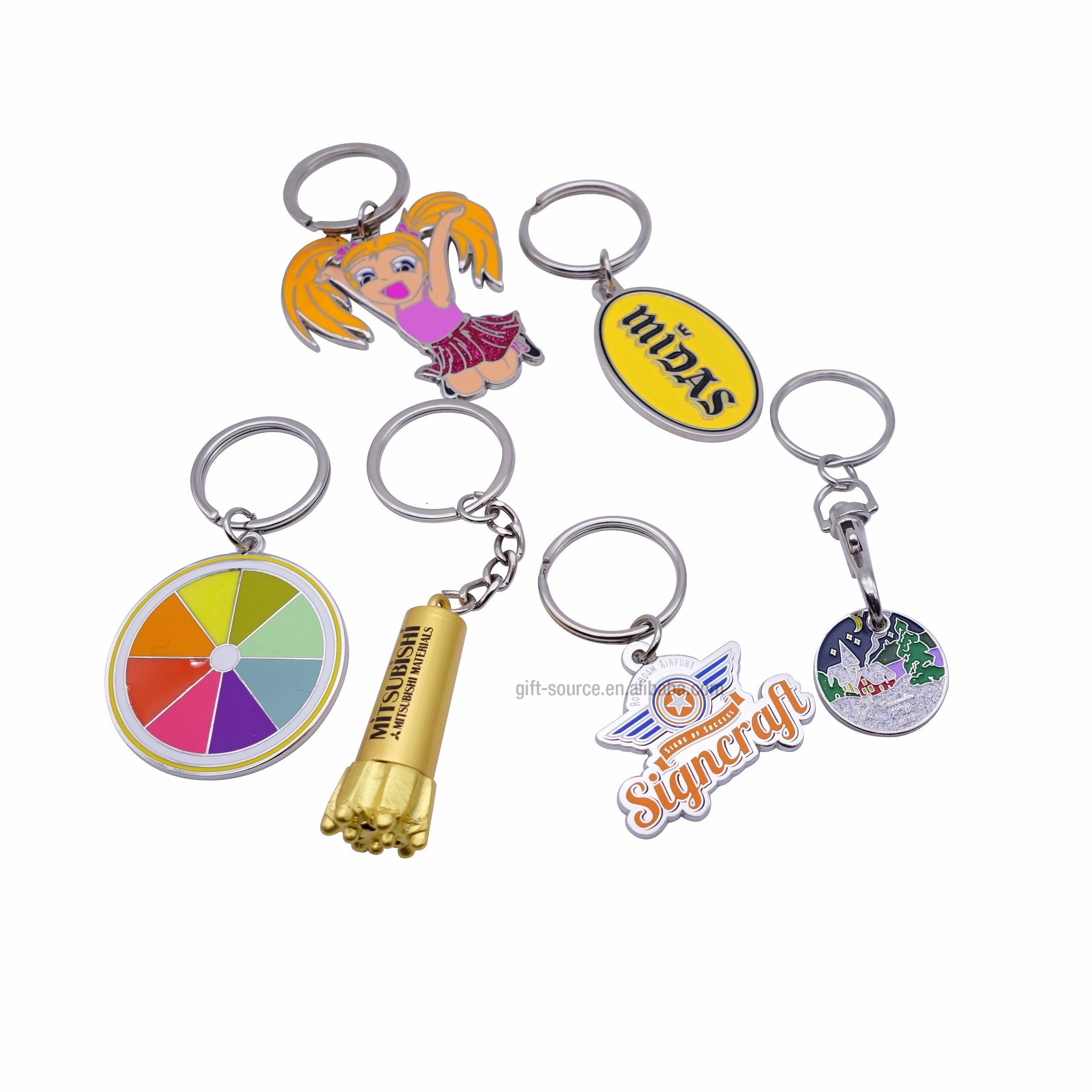Verified Suppliers Souvenir Metal Brass Bottle Opener Custom Shaped Enamel Keychains Cute Anime Designer Metal Gold Key Chains