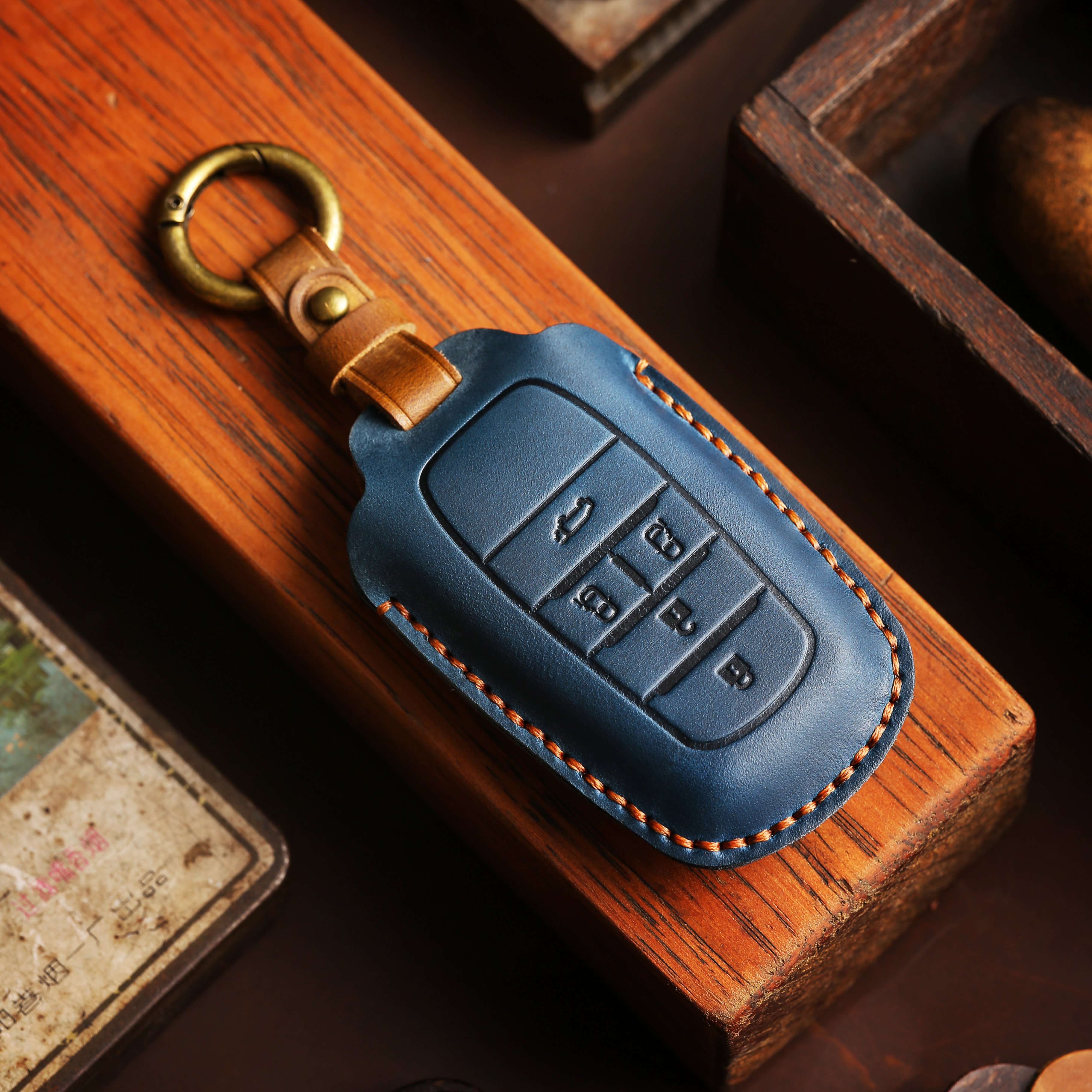 For Toyota Elfa Sienna Venza Yaris Corolla 4 5 Buttons Handmade Genuine Leather Car Key Bag Case Cover Car Key Accessories