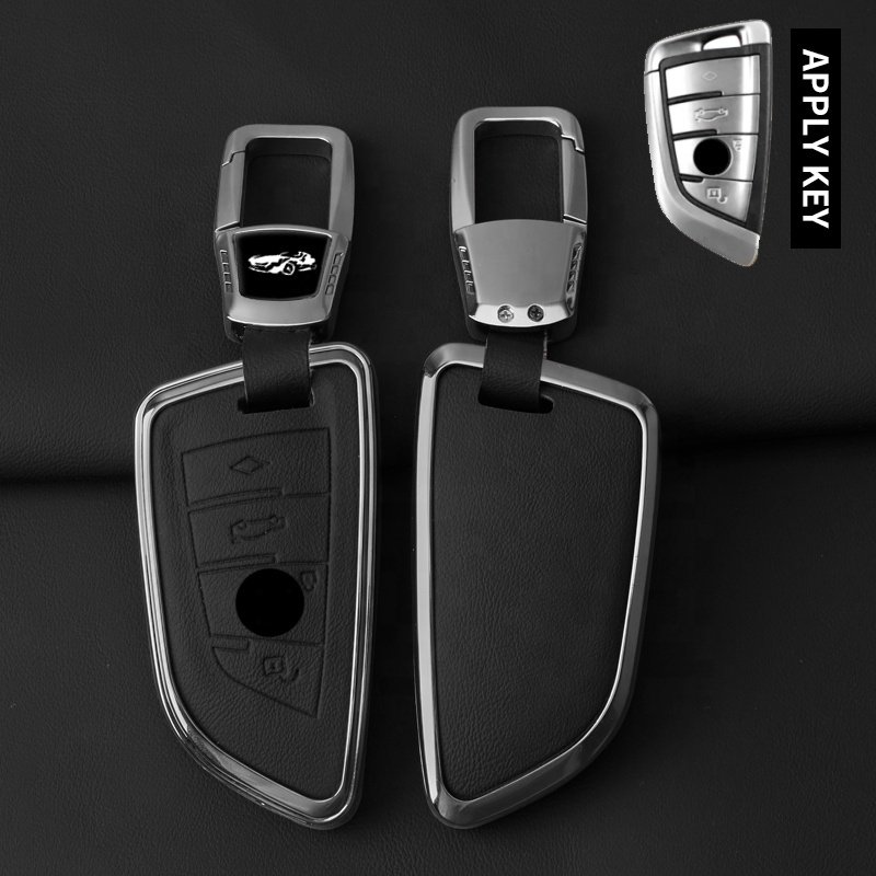For Manufacturer With Star Stop 2 Button Metal BMW Car Key Cover