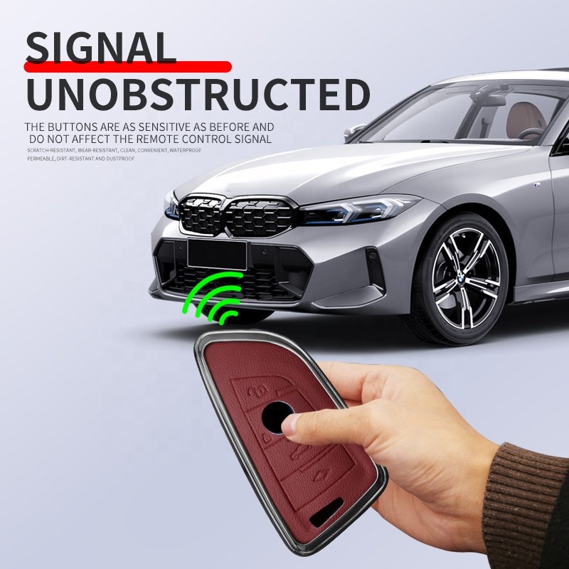 For Manufacturer With Star Stop 2 Button Metal BMW Car Key Cover