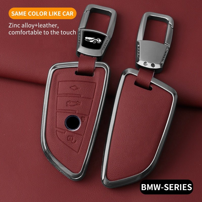 For Manufacturer With Star Stop 2 Button Metal BMW Car Key Cover