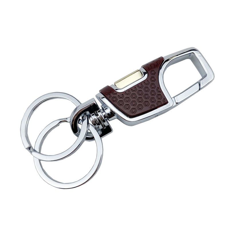 Factory Wholesale Customizable Logo Key Chain Blank Engraving Brand Custom Stainless Steel Metal Round Keychain
