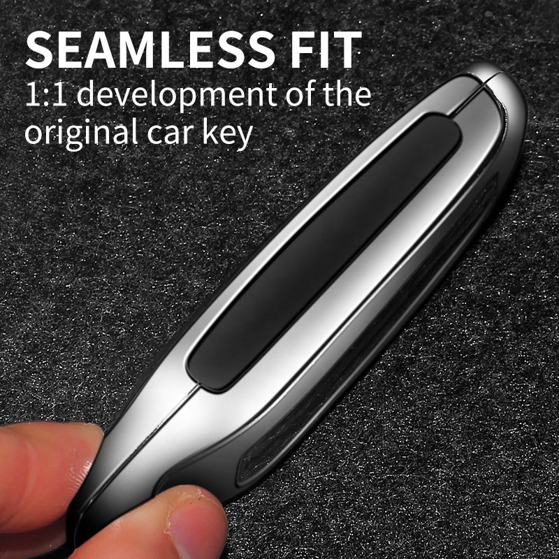 New Materials Metal Car Metal Key Cover Soft Zinc Alloy Gun Bright Metal Car Key Cases Factory