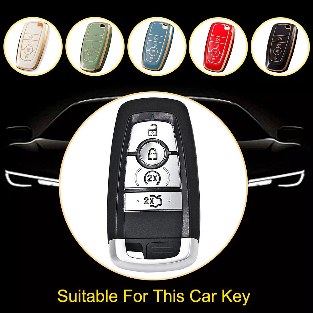 Innofit FOB3T1 Car Key Cover TPU Factory Stock For Ford Mondeo Taurus Focus Mustang Raptor Premium Quality Auto Accessory
