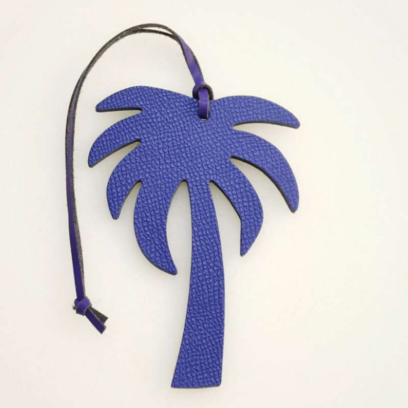 New Creative PU Leather Bag Charm Car Key Pendant Accessories Coconut Tree Bark Rope Pendant