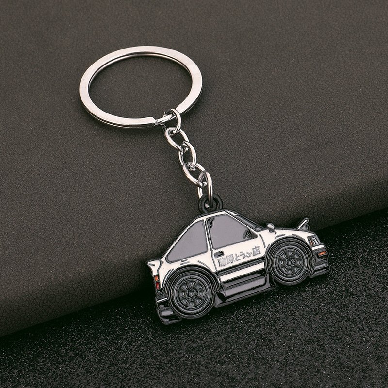 Wholesale souvenirs gifts key chain racing car styling model shape accessories design metal enamel keychains