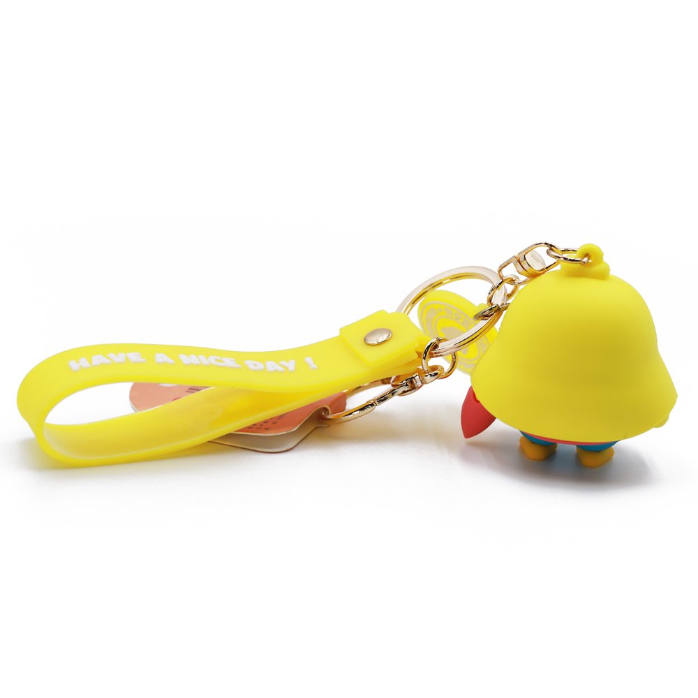 Custom 3d PVC Key Chain Car Key Bag Pendant Custom Duck Doll Keychain Cute Raincoat Duck Couple Key Chain Ring Bag Pendant