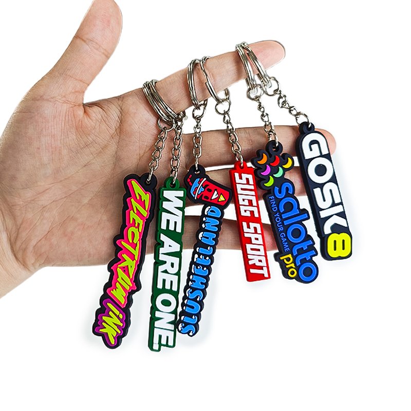 OEM promotional gift custom 2d rubber Own Design Keyring Motorcycle shape key Chain 3d soft pvc keychain
