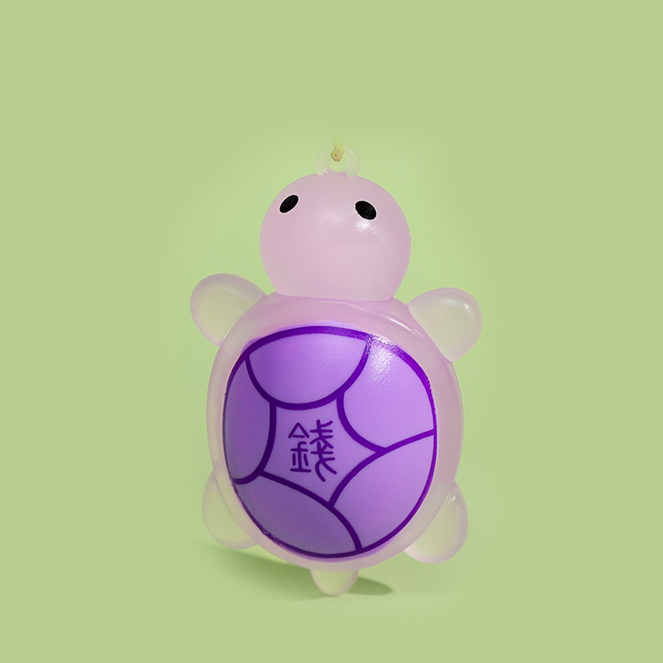 Cute cartoon resin glow-in-the-dark Luminoussea turtle keychain accessories 3D Glowing Sea Lucky Money Turtle key chain Key ring