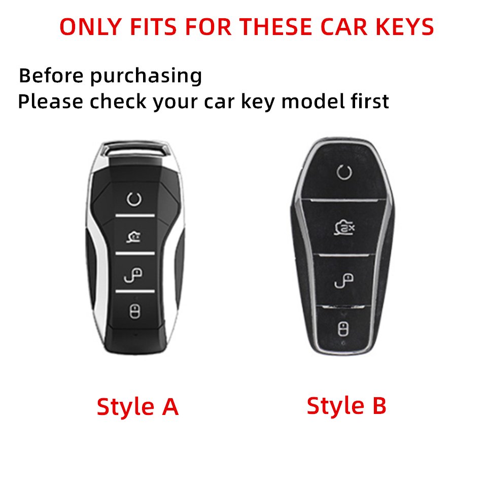 Metal Carbon Fiber Pattern Car Remote Key Case Cover Shell Holder For BYD ATTO3 Tang Han EV Qin Song Plus DMi EA1 Atto4 Chazor