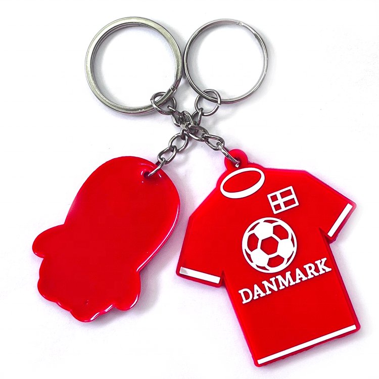 Keychain Accessories 3D Silicone Soft Rubber Custom Key Holder Rings Wholesale Real Estate Pvc Keyrings