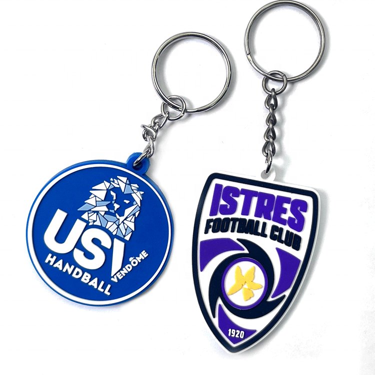 Keychain Accessories 3D Silicone Soft Rubber Custom Key Holder Rings Wholesale Real Estate Pvc Keyrings