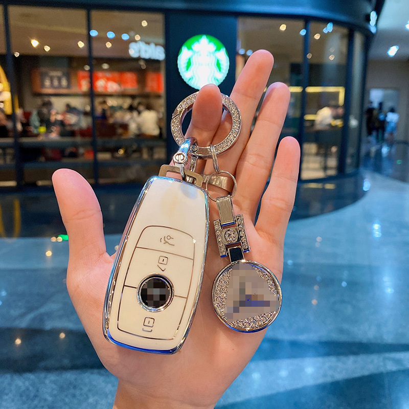 New Fashion car key case smart control 4 button Mercedes Benz TPU car key fob cover key case for Mercedes