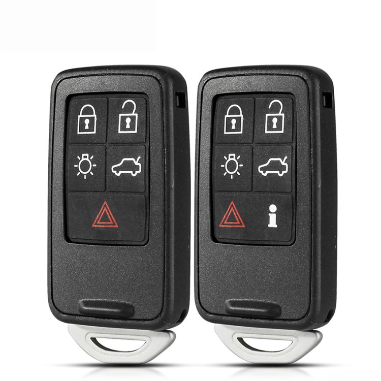 5 Buttons Smart Car Key Shell Remote Case For Volvo S60 V60 S80 XC70 XC60 V70 2008-2017 Remote Cover Accessories