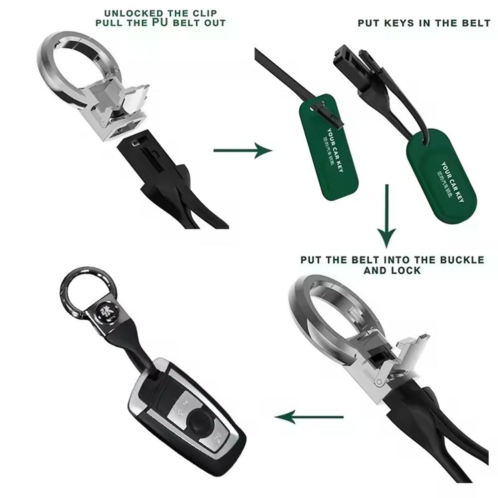 Universal Car Key Accessories Metal Zinc Alloy Car Key Ring Key Holder Car Keychain Promotion Gifts Customized logo acceptable
