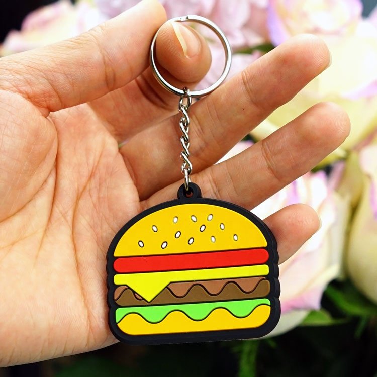 Promotional Custom Pvc Charm Rubber Keychains Key Ring Chains Soft Anime Llavero Silicone Keychain