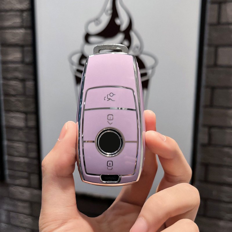 Fashion Soft Full Protection Car Key Case Cover Key Shell For Mercedes Benz W203 W204 W211 CLK C180 E200 AMG C E S Class