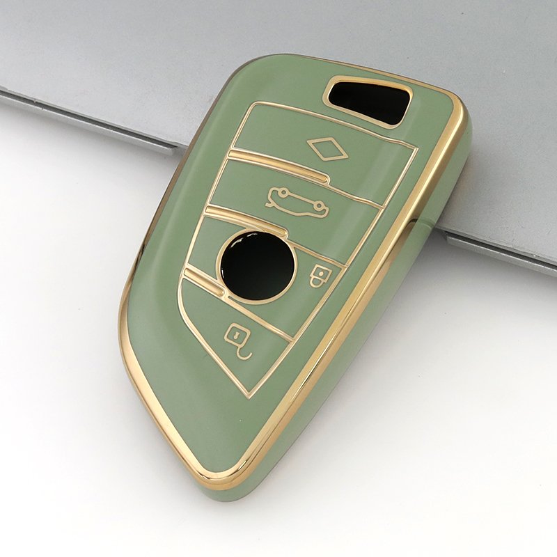 New design 2023 car accessories gloden edge premium quality car key case TPU car key cover for B M W X series