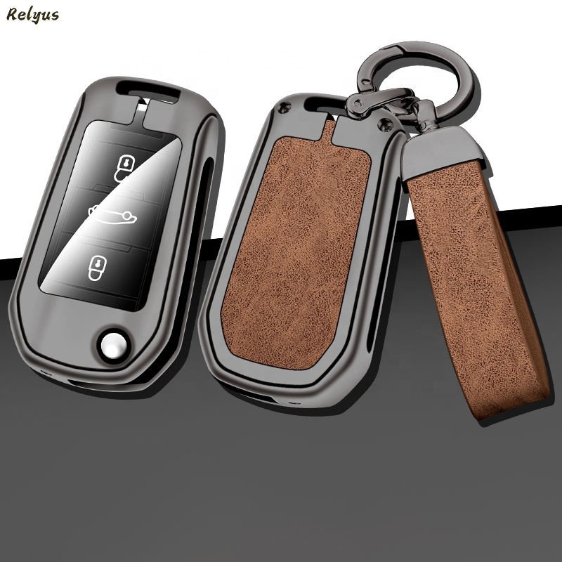 Flip Car Custom Logo Car Key Case Cover For Peugeot 208 2008 301 308 508 5008 Rcz Expert /citroen C-elysee C4-cactus C3 Light