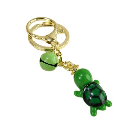 Keychain pendant Jiangnan boat simulation fishing boat micro landscape resin accessories turtle landscaping small ornaments
