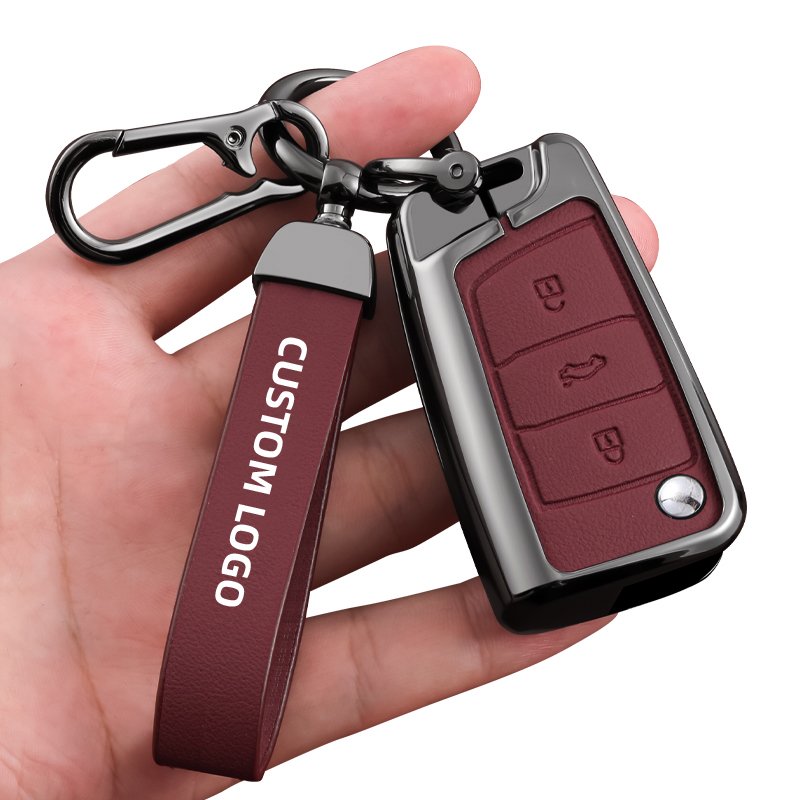 HOT SELLING Suitable for Jetta car Key cover VA3 VS5 VS7 car accessories Zinc alloy automobile remote key case accessories