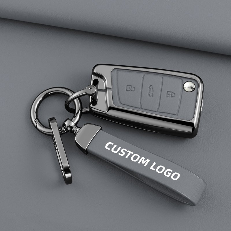HOT SELLING Suitable for Jetta car Key cover VA3 VS5 VS7 car accessories Zinc alloy automobile remote key case accessories