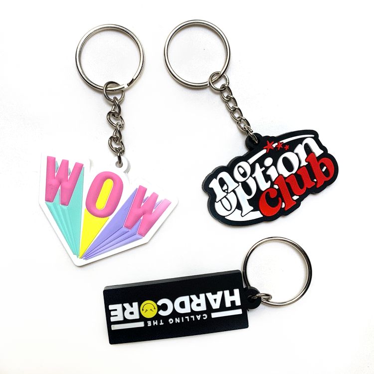 Car Key Rings Personalized Keyring Customizable Keychain Chain Accessories Llaveros Keyrings Pvc Keychains