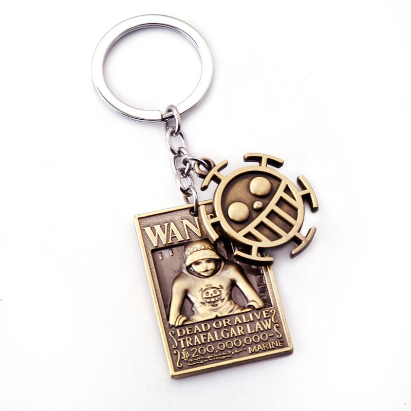 Anime 1 Piece Keychain 2pcs Set Luffy Hat Figure Key Chains 8 Designs Options