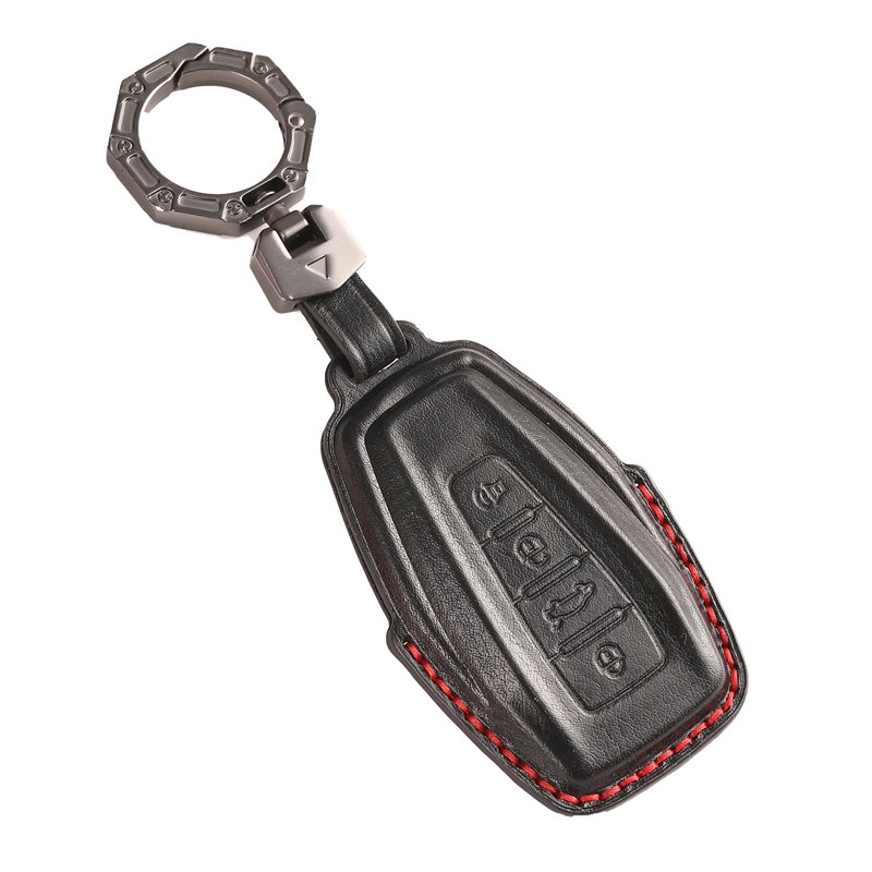 Genuine Leather Car Key Case Cover for Geely Binyue Boyue Borui accessories Keys Handmade Car key Shell