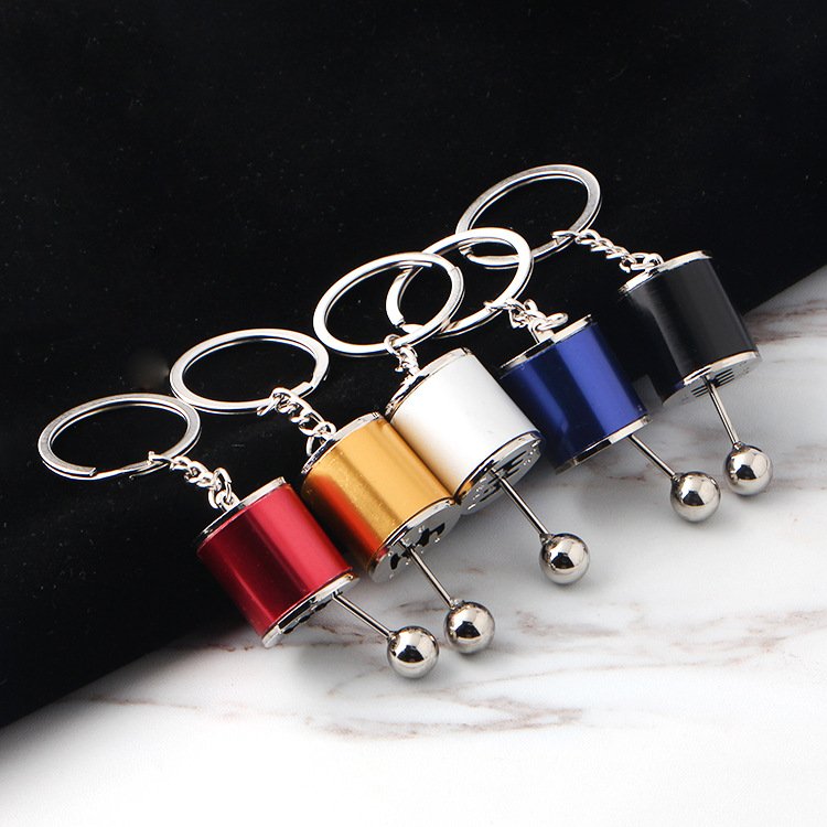 Hot Car Gear Box Keychain 6 Speed Manual Car-styling keyring Gear Knob Shift Gearbox Stick Gift Souvenir Metal key chain